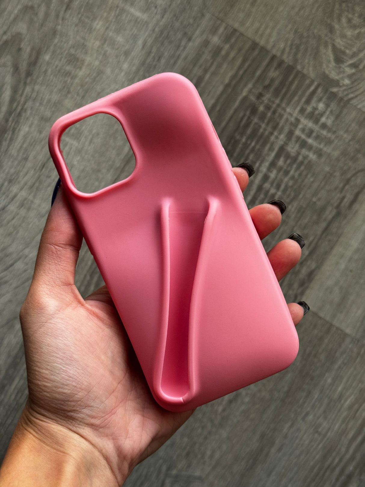 Case Lipstick Compartment - iPhone 15 Compatible, Silicone, Rhode