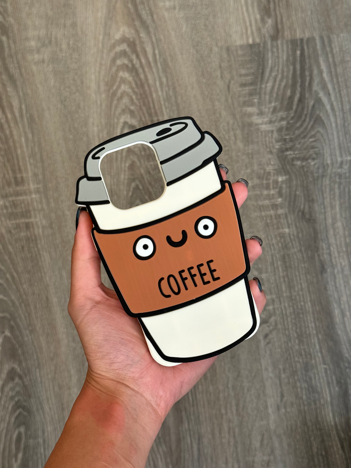 Case Coffee Patterned Design - iPhone 14 Pro Compatible