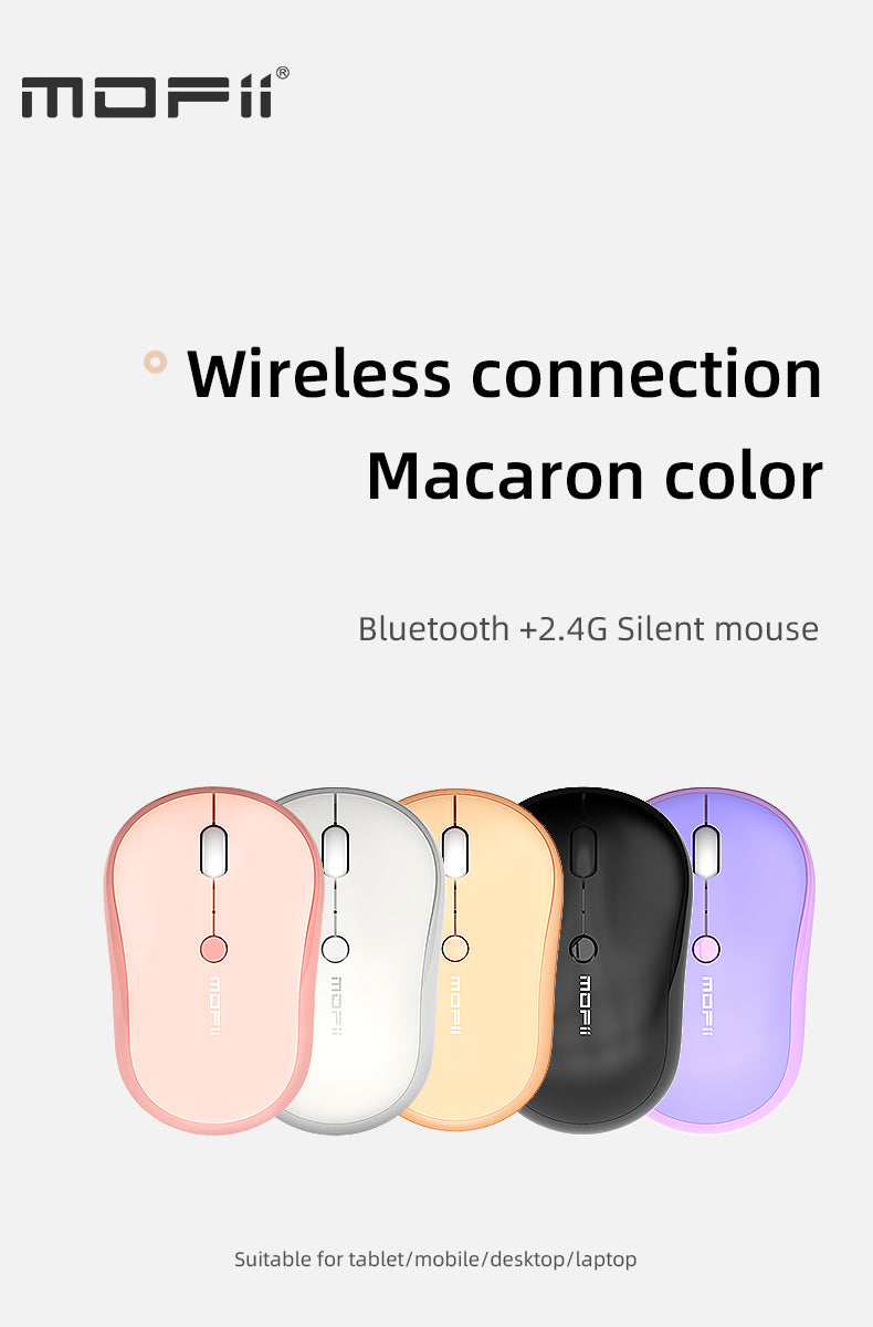 Mouse Wireless Bluetooth Silent Mofii M5DM - PC, Laptop, TV, Mac Compatible