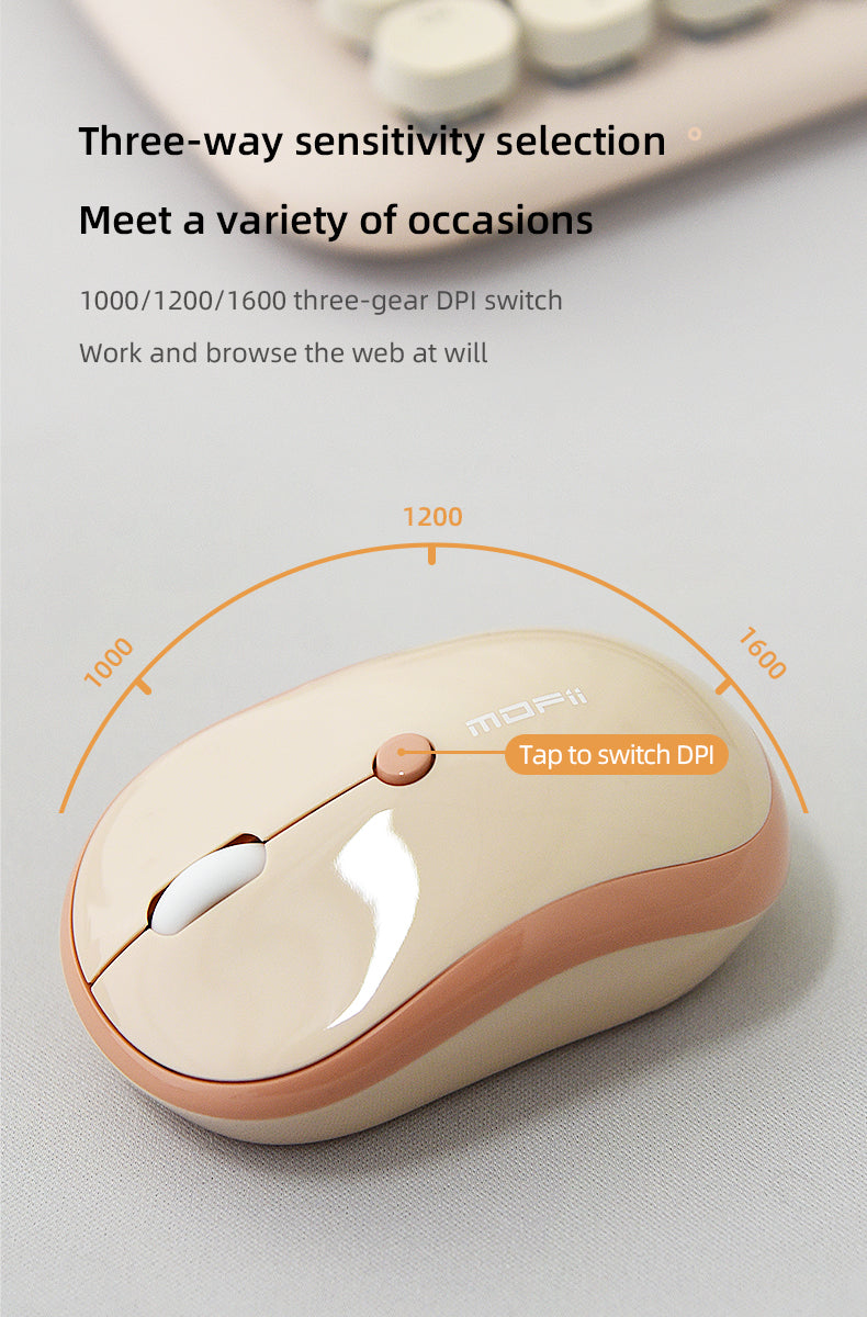 Mouse Wireless Bluetooth Silent Mofii M5DM - PC, Laptop, TV, Mac Compatible