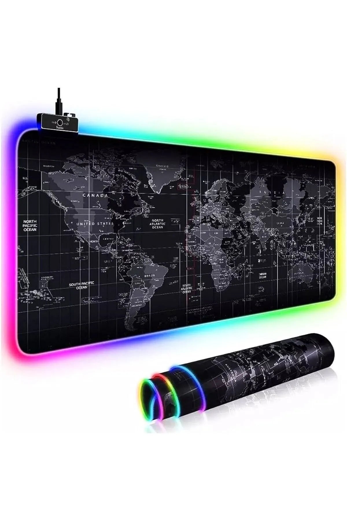 Gaming Mouse Pad RGB GMS-WT-5 - 30 x 80 cm
