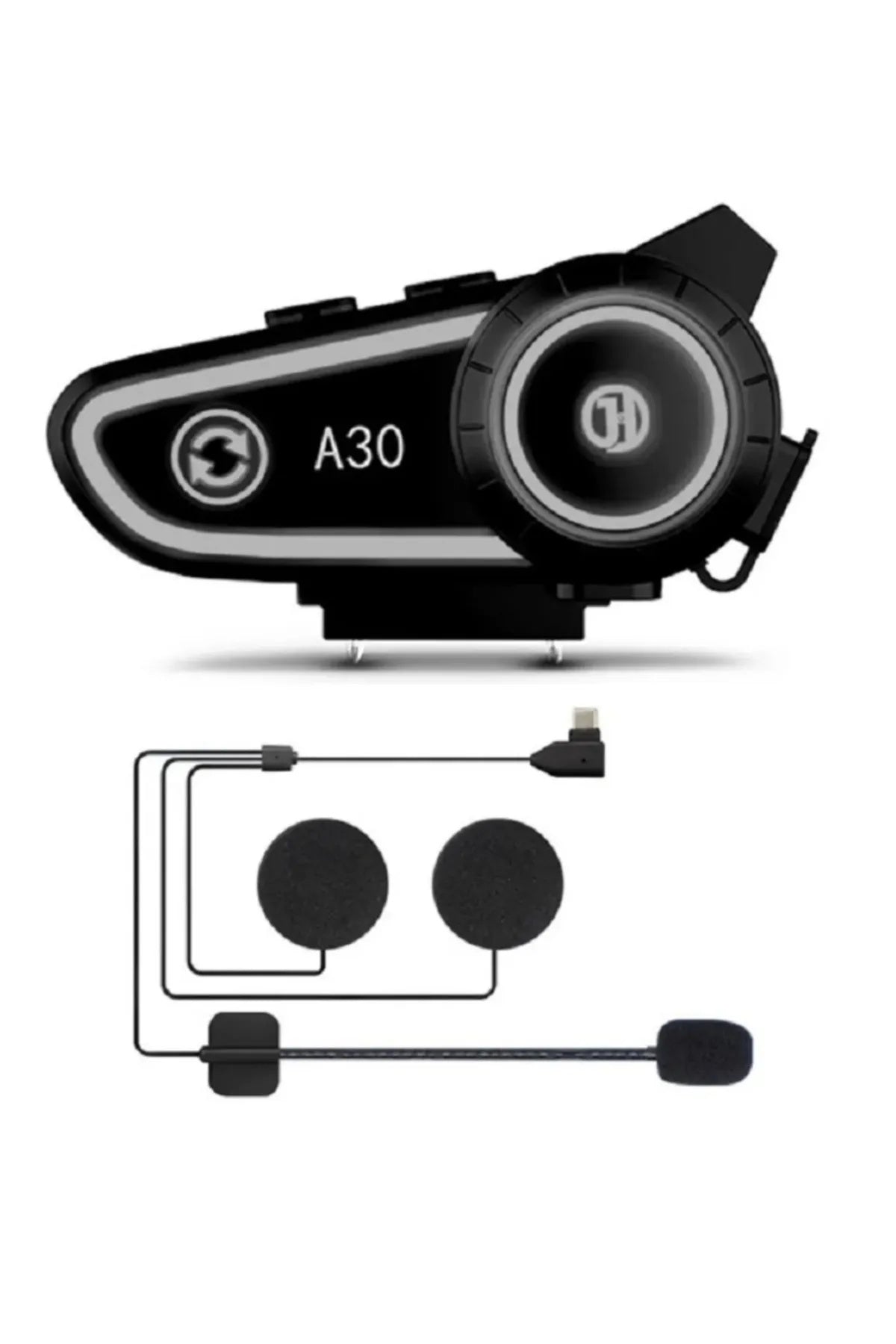 Intercom Motorcycle Bluetooth Helmet Headset A30 - Single Communication