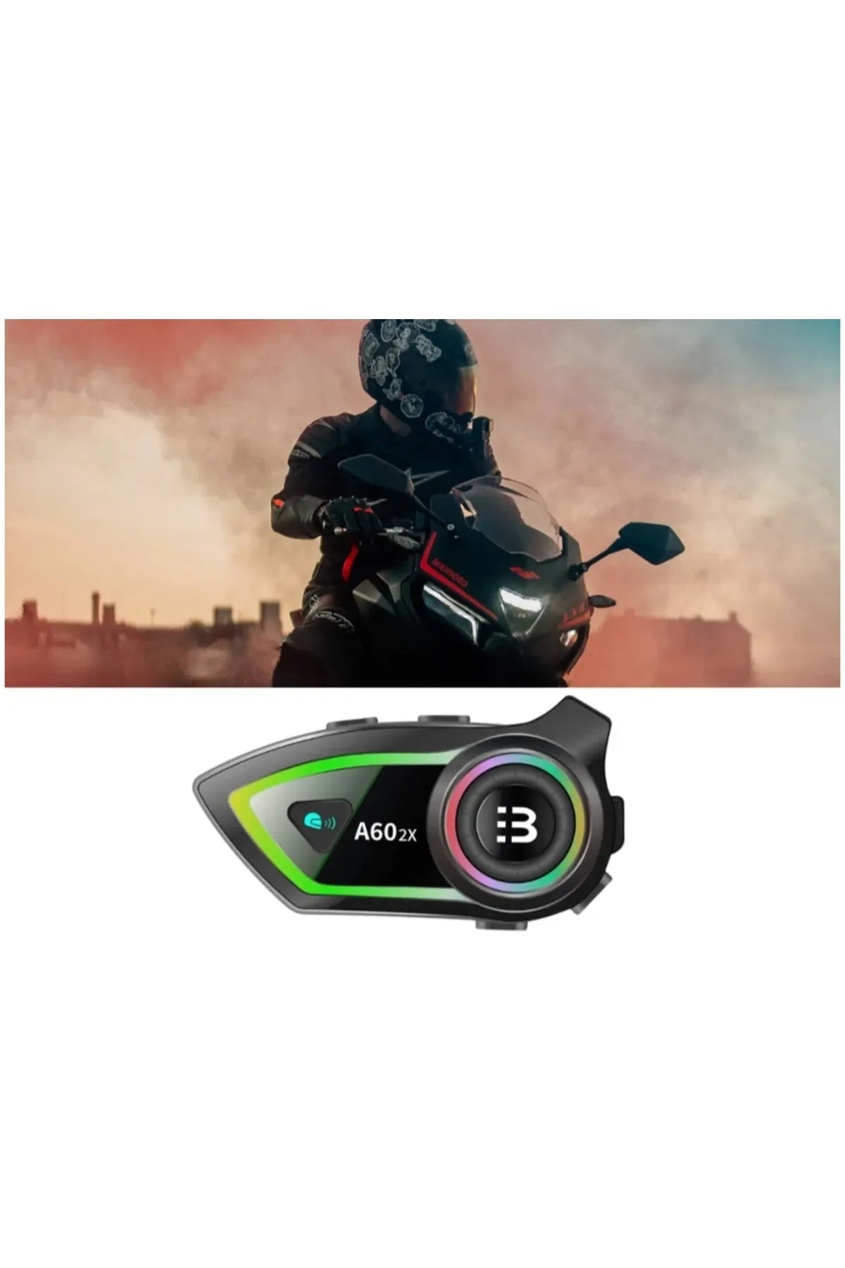 Intercom Motorcycle Bluetooth Helmet Headset A60 - High-Performance Communication