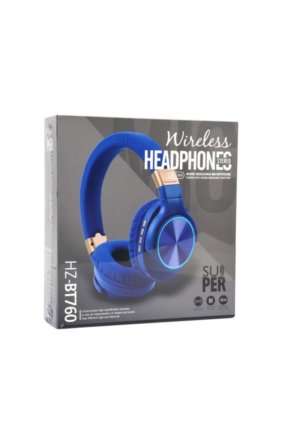 Headphone Wireless Bluetooth HZ-BT760 - High-Quality Audio with Super Bass
