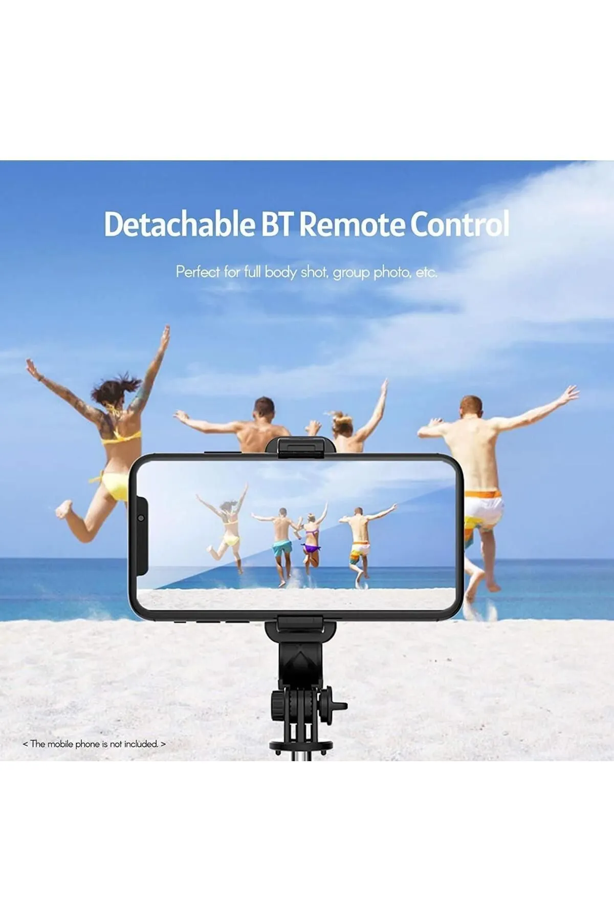 Tripod GLRTECH Q02 - Wireless Selfie Stick, Stainless Steel, 103 cm