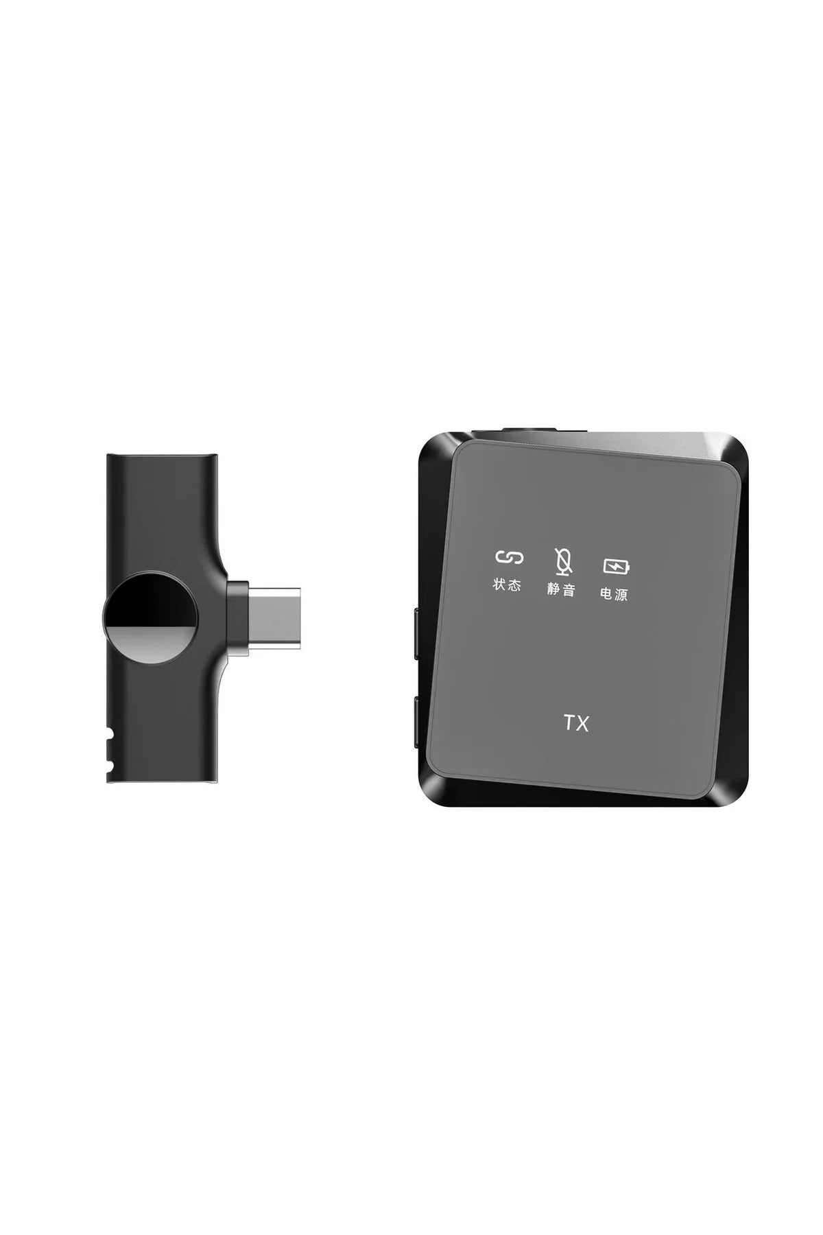 Microphone Wireless Lavalier - Black, Universal Compatibility