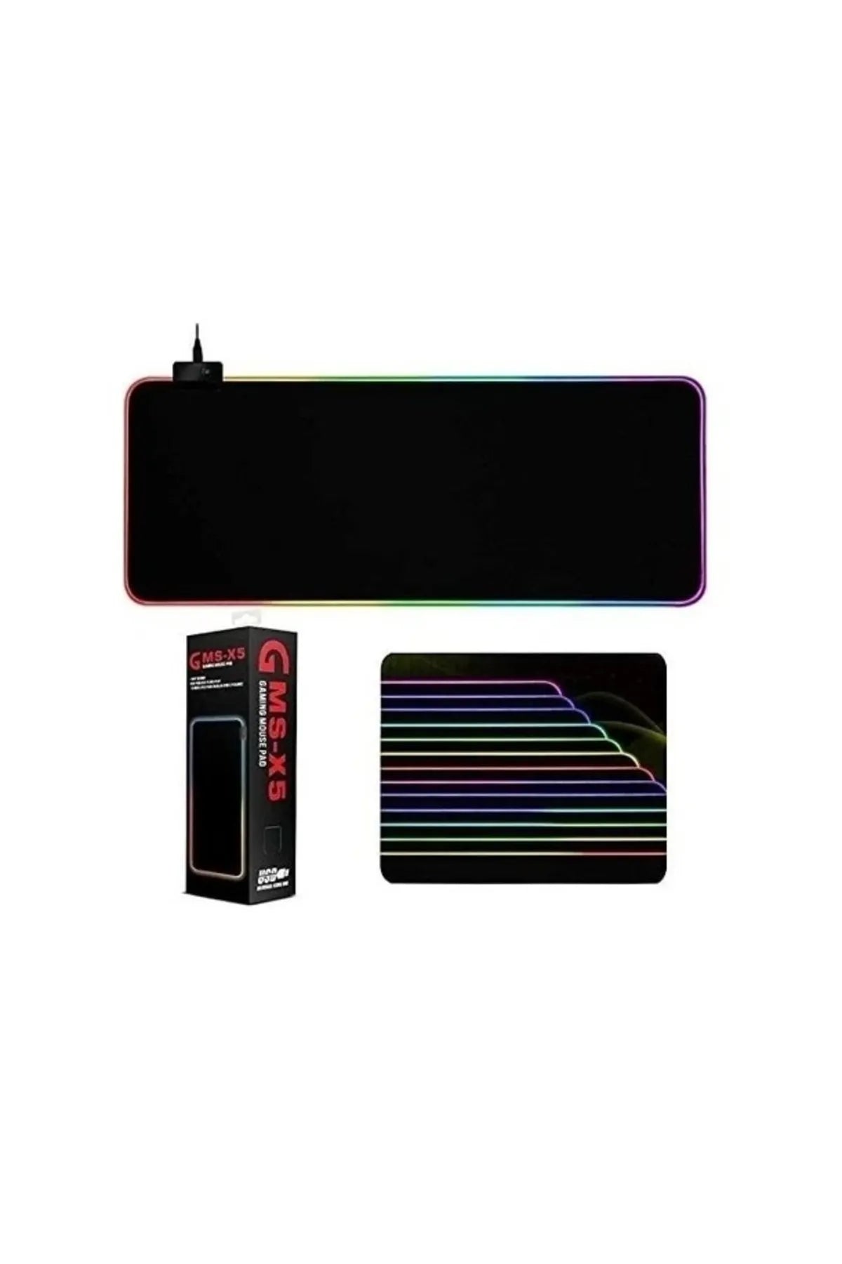 Gaming Mouse Pad RGB GMS-WT-5 - 30 x 80 cm