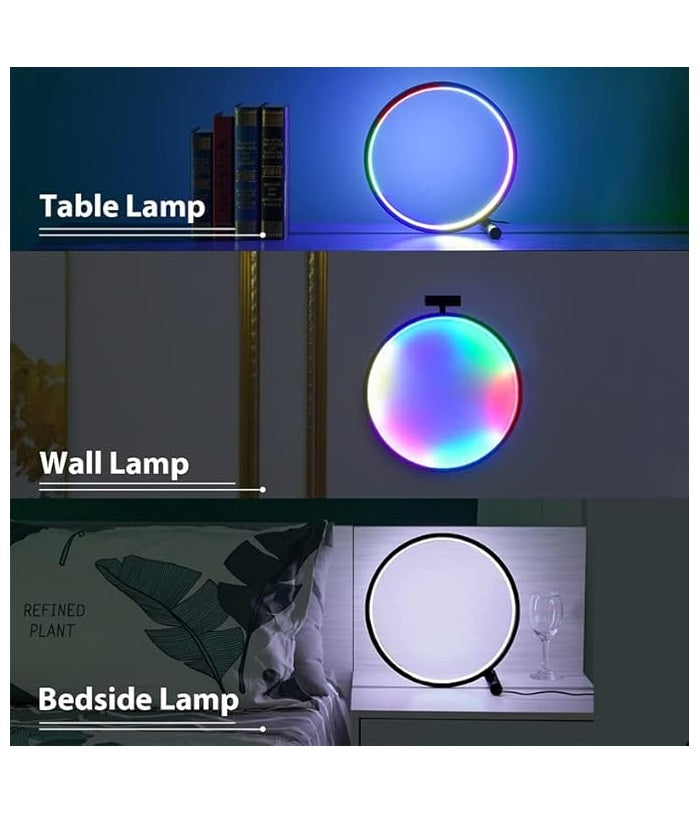 Night Light GLRTECH SAL052 - Smart RGB LED with Voice Control, 360° Ring Design (25cm)