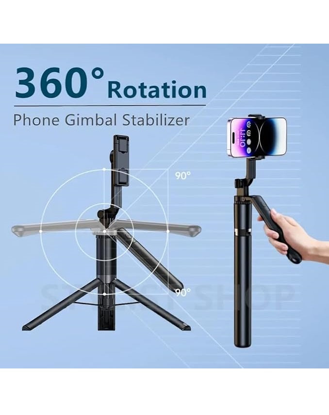 Tripod Wireless Selfie Stick GLRTECH R16 - Stainless Steel, 170CM