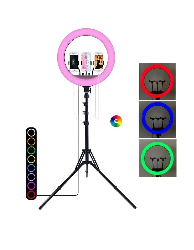 Halka Işık GLRTECH LJJ45 - RGB LED, 18 İnç (45cm) Mega Boyut