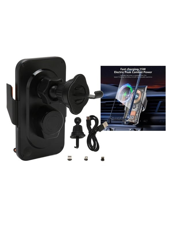 Telefon Tutucu Araç İçi Kablosuz - L9 Kablosuz Hızlı Şarj Braketi