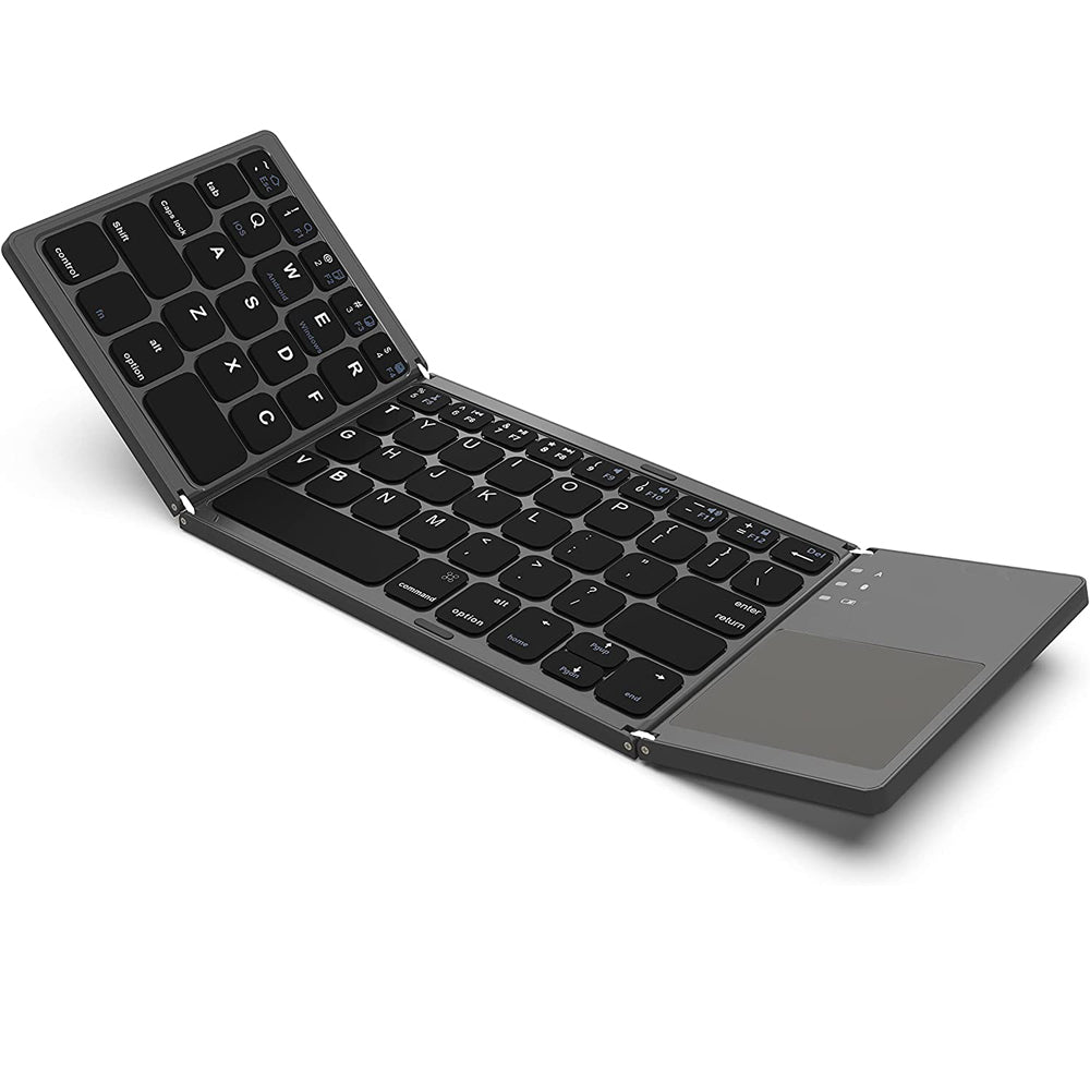 Mini Keyboard B033 - Wireless Bluetooth, Rechargeable, Foldable, Touchpad