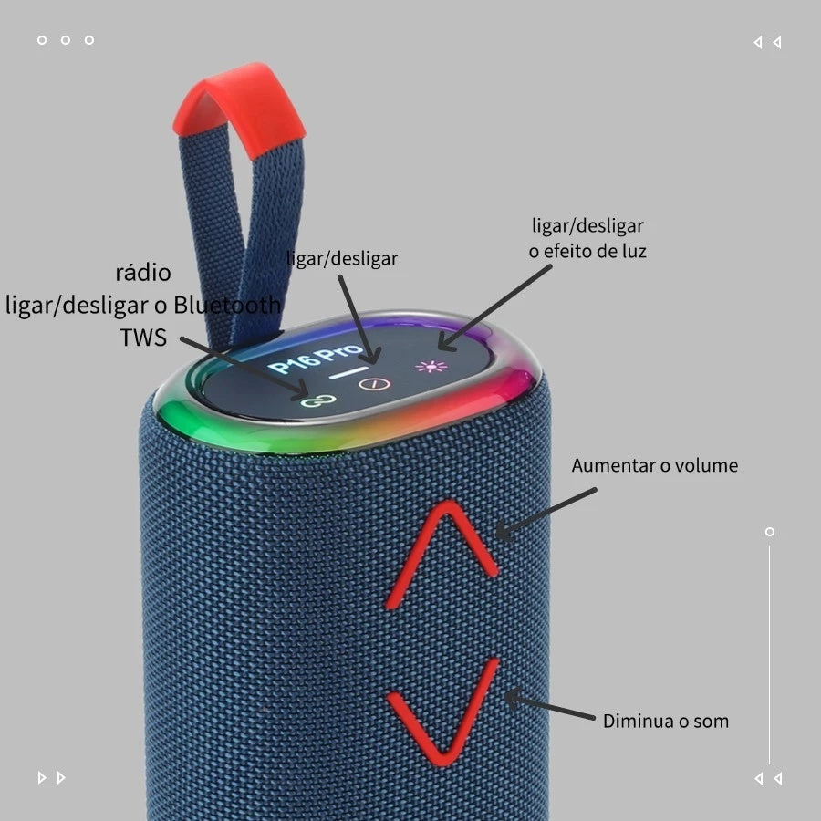 Speaker Wireless Bluetooth JRL P16 Pro