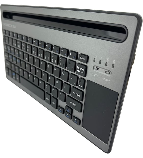 Mini Keyboard ZR554 Onezero - Wireless Bluetooth with Touchpad