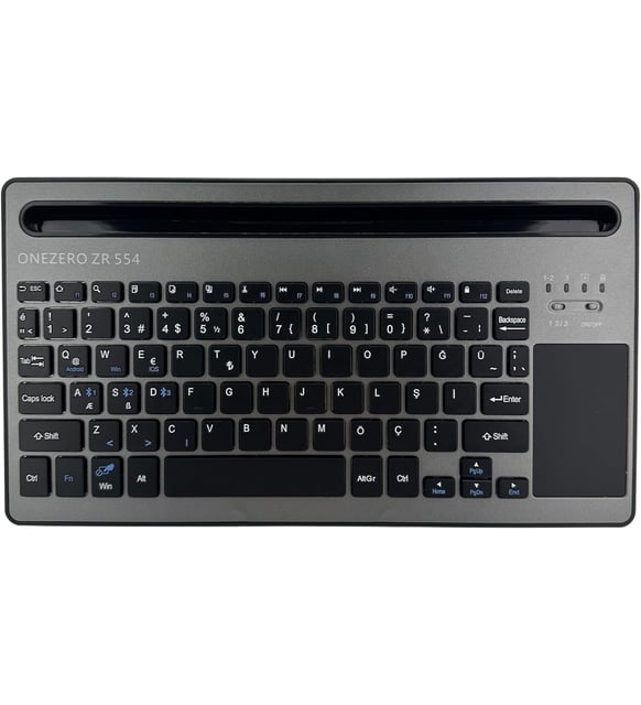 Mini Keyboard ZR554 Onezero - Wireless Bluetooth with Touchpad