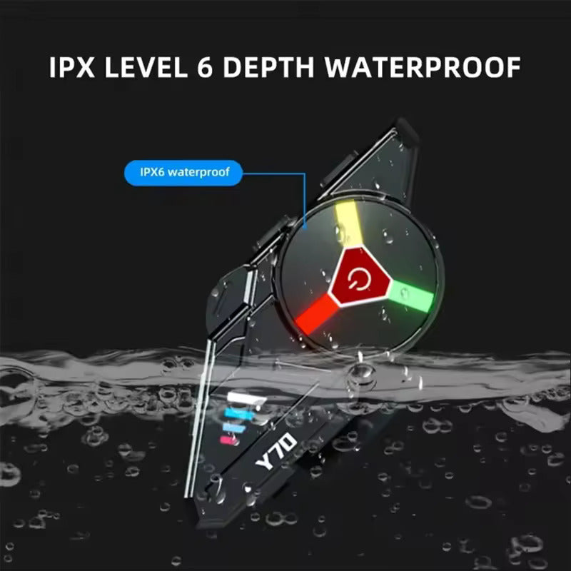 Intercom Helmet Motorcycle Bluetooth Headset Y70