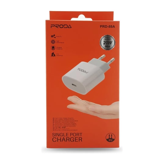 Charger Proda 20W Fast Charging Adapter PD Power Charger - PRD-88A