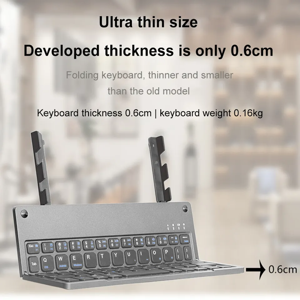 Mini Keyboard Harmonica - Wireless Bluetooth, Rechargeable, Foldable