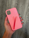 Case Lipstick Compartment Silicone - iPhone 13 Compatible, Rhode