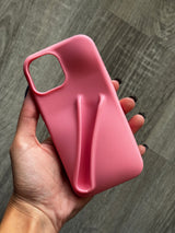 Case Lipstick Compartment Silicone - iPhone 14 Compatible, Rhode