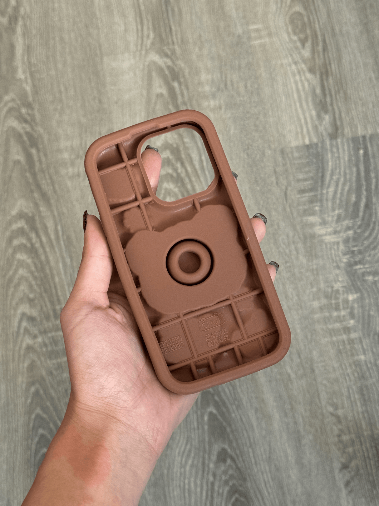 iPhone 14 Pro Compatible Bear Brown Case