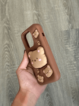 iPhone 14 Pro Compatible Bear Brown Case