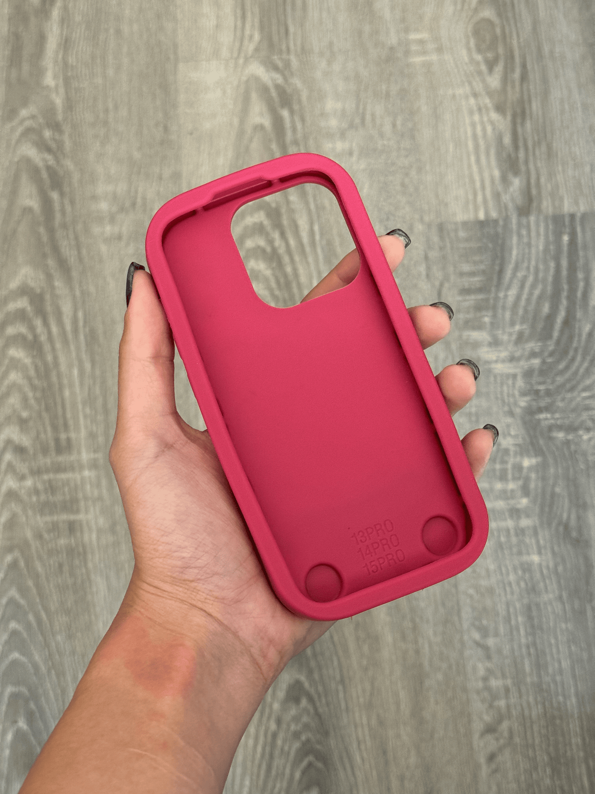 iPhone 13 Pro Compatible Pink And White Bear Case