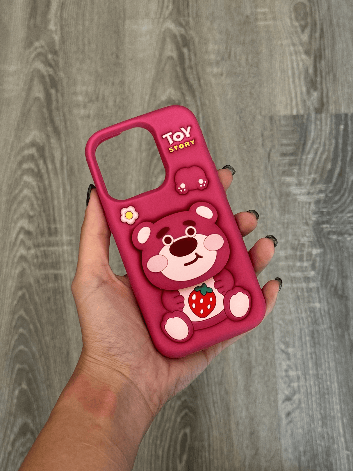 Case Pink Bear - iPhone 13 Pro Compatible