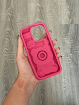 iPhone 13 Pro Compatible Pink Bear Case