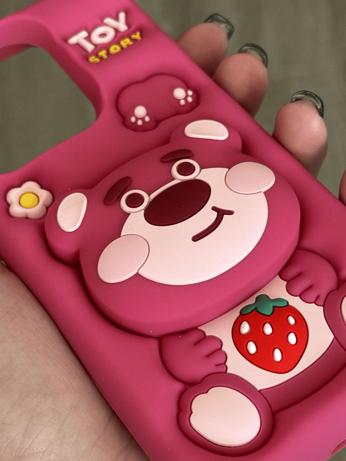 iPhone 13 Pro Compatible Pink Bear Case