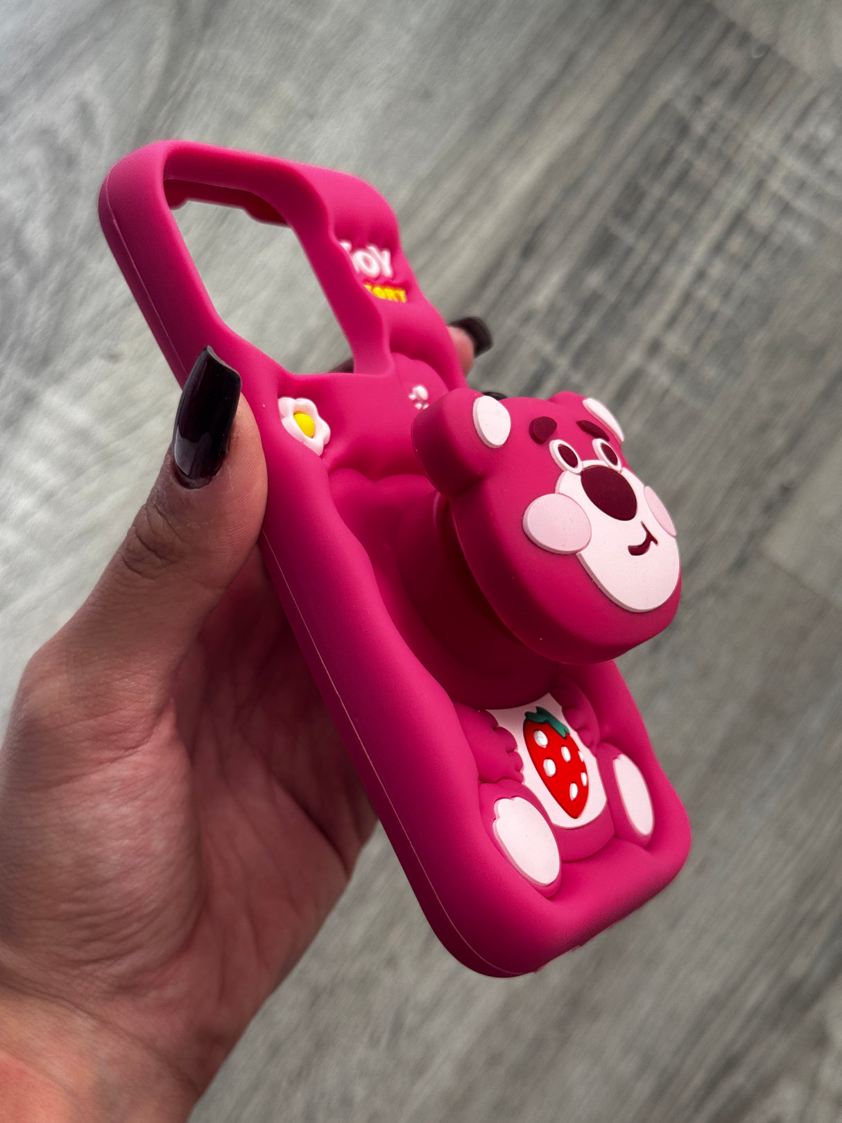 iPhone 13 Pro Compatible Pink Bear Case