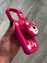 Case Pink Bear - iPhone 13 Pro Compatible