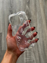 Case Transparent and Hologram Pillow Patterned Silicone - iPhone 16 Pro Compatible