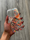 iPhone 16 Pro Max Compatible Case Transparent and Hologram Pillow Patterned Silicone Case