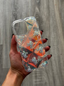 Case Transparent and Hologram Pillow Patterned Silicone - iPhone 16 Pro Max Compatible