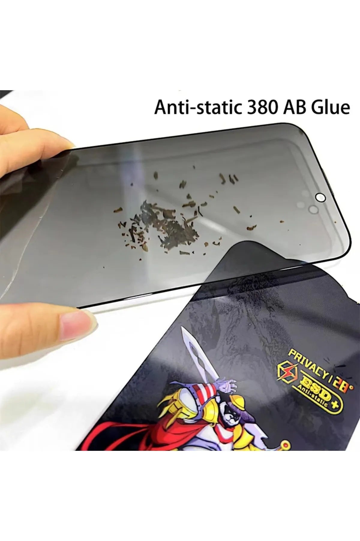 iPhone 11/XR Compatible Anti-Static Full Cover Screen Protector Glass ESD