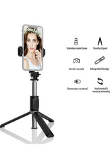 Tripod Wireless Selfie Stick GLRTECH Q02 - Stainless Steel, 103CM