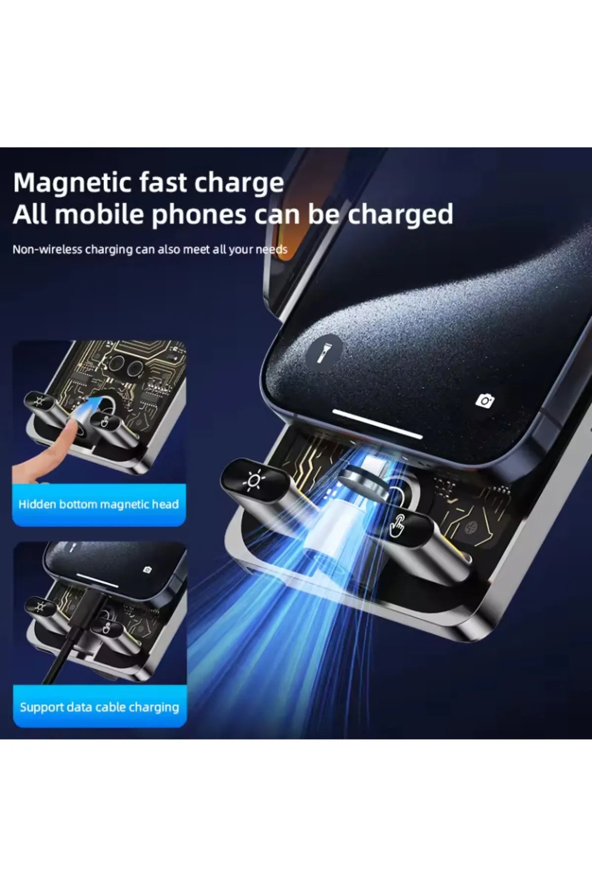 Phone Holder In-Car Wireless - C1 Wireless Fast Charging Bracket