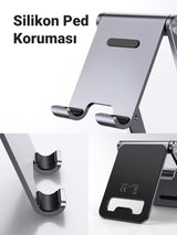 Phone Stand Adjustable Aluminum - Compatible with iPhone, Galaxy, Huawei, Xiaomi