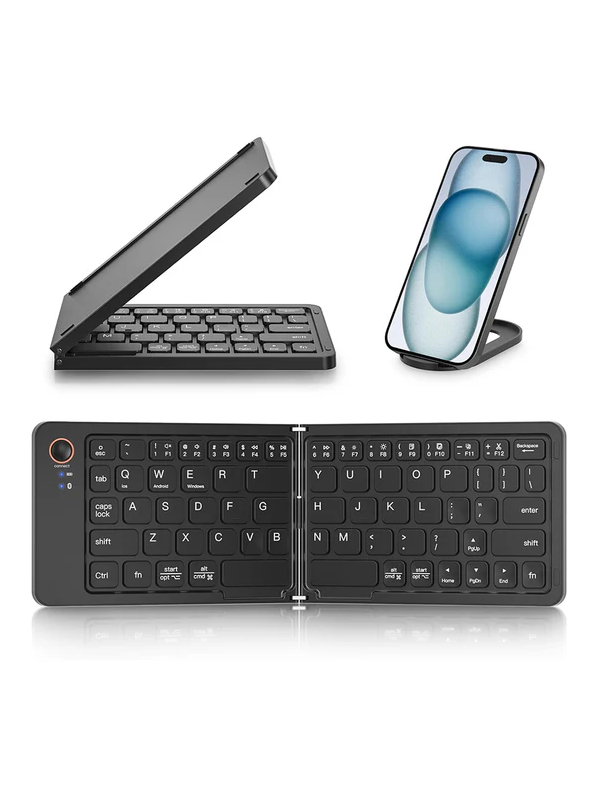 Wireless Bluetooth Rechargeable Foldable Mini Keyboard B023