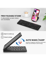 Wireless Bluetooth Rechargeable Foldable Mini Keyboard B023