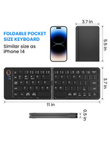 Wireless Bluetooth Rechargeable Foldable Mini Keyboard B023