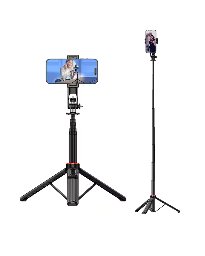 GLRTECH C12 Tripod Kablosuz Selfie Çubuğu Paslanmaz Çelik 131CM Uyumlu