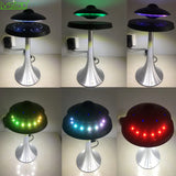 Manyetik Süspansiyon Havada Duran Led Masa Lambası UFO Hoparlör Bluetooth Surround Ses BT Hoparlör Yaratıcı Hediyeler Gece Işıkları