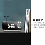 Modern Minimalist Digital Alarm Clock LED Large Screen Projection Desktop Clocks Luminous Silent Electronic Watch Bedside Watchs