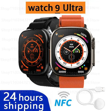 2023 Series 9 Watch PK HK8 PRO MAX Smart Watch Men Real Fixed Screw Watches Women NFC Bracelet IP68 Waterproof Men Smartwatch