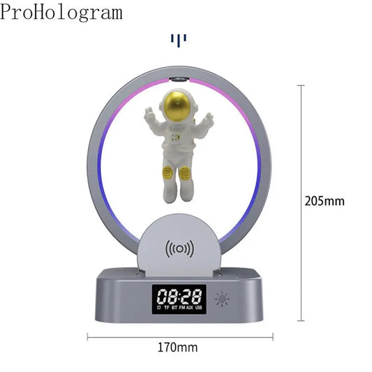 Manyetik Levitasyonunun Lambası Bluetooth Hoparlör Astronot Ev Yaratıcı Mini Radyo Açık Ev Dekorasyon Yüzen Işık Dekorasyonu