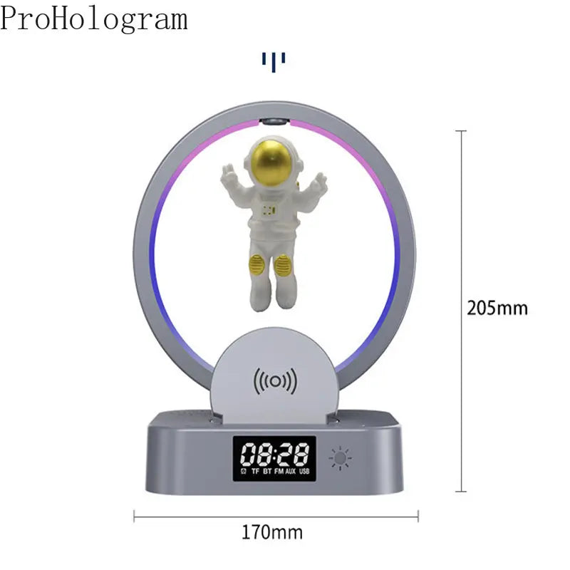 Manyetik Levitasyonunun Lambası Bluetooth Hoparlör Astronot Ev Yaratıcı Mini Radyo Açık Ev Dekorasyon Yüzen Işık Dekorasyonu