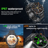 2023 outdoor smartwatch for men BT phone 1.46 inch compass Heart rate monitor sleep tracker watches 100sports mode fitness watch