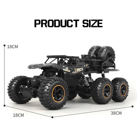 21/38CM RC Araba 6WD 2.4Ghz Uzaktan Kumandalı Paletli Sürüklenmeli Arazi Araçları Yüksek Hızlı Elektrikli Araba Kamyon Çocuk Oyuncakları Noel Hediyeleri